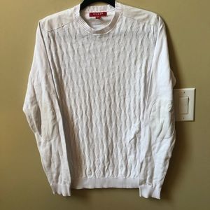 Guess men’s white sweater new